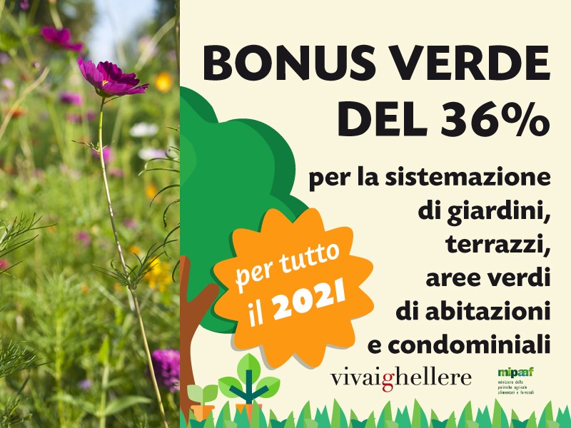 Bonus Verde 2021 Vivai Ghellere